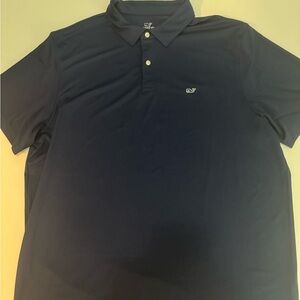 Vineyard Vines Navy Short Sleeve Polo with Whale Logo Size XXL